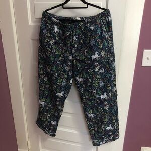 Unicorn’s Garden pajama pants size XL